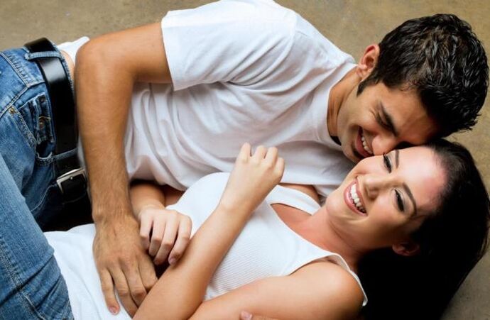 A man gets excited when he touches a girl